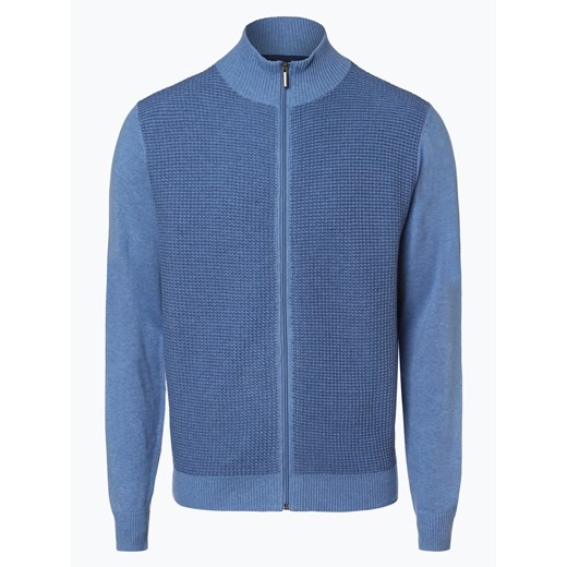 Sweter męski niebieski Andrew James bez wzorów 