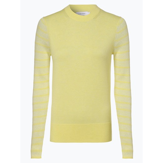 Calvin Klein Womenswear - Sweter damski, żółty Calvin Klein Womenswear  L vangraaf