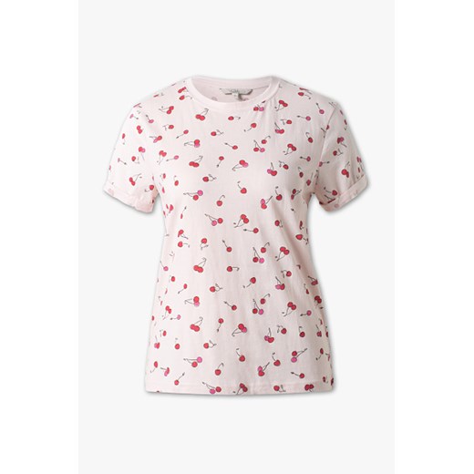 Clockhouse bluzka damska w abstrakcyjnym wzorze na wiosnę z krótkim rękawem 