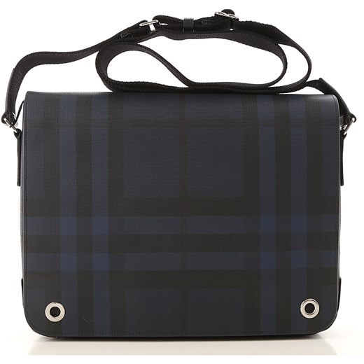 Burberry Torba Listonoszka dla Mężczyzn Na Wyprzedaży, granatowy niebieski, Powlekany canvas, 2019