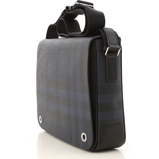 Burberry Torba Listonoszka dla Mężczyzn Na Wyprzedaży, granatowy niebieski, Powlekany canvas, 2019