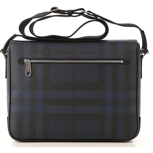 Burberry Torba Listonoszka dla Mężczyzn Na Wyprzedaży, granatowy niebieski, Powlekany canvas, 2019