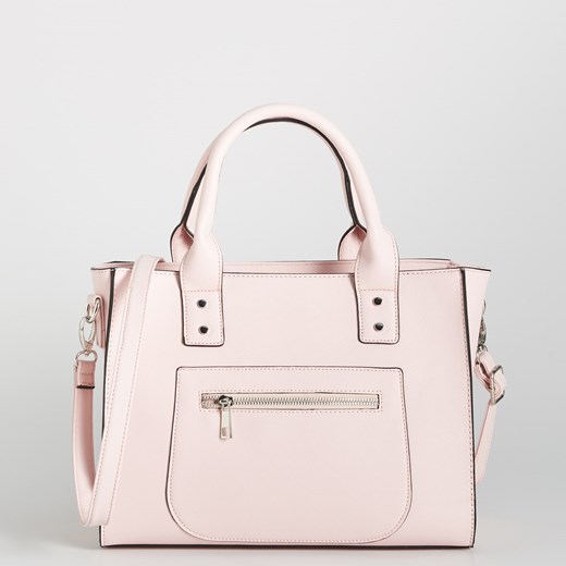 Shopper bag Sinsay duża na ramię różowa w stylu młodzieżowym 