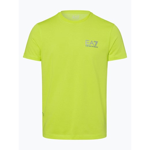T-shirt męski Ea7 Emporio Armani zielony z krótkim rękawem 
