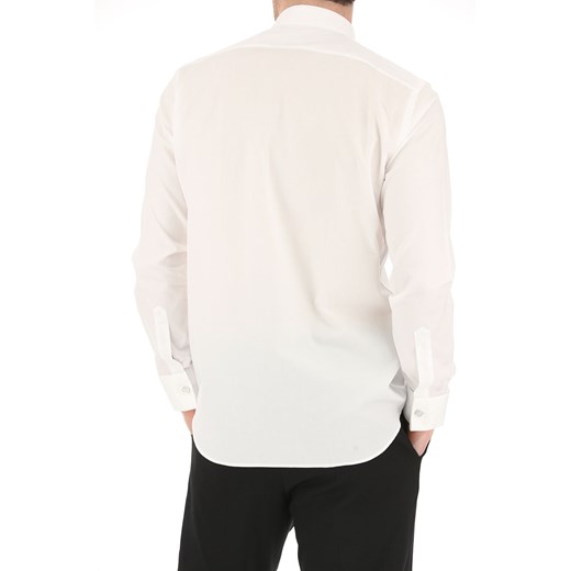 Koszula męska biała Del Siena z długim rękawem casual 