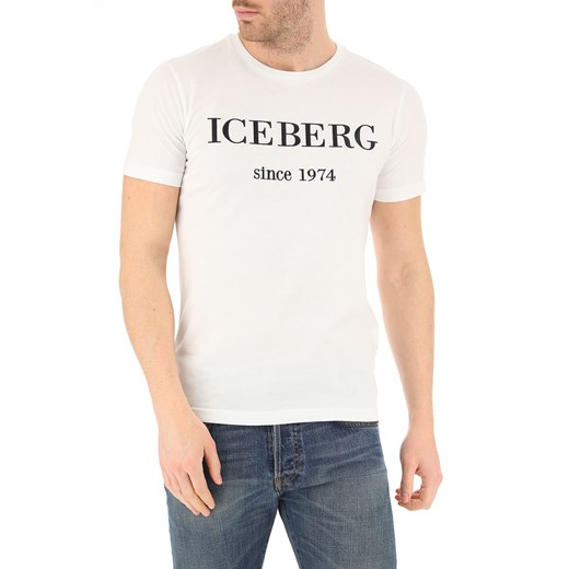 T-shirt męski Iceberg bawełniany z krótkim rękawem 