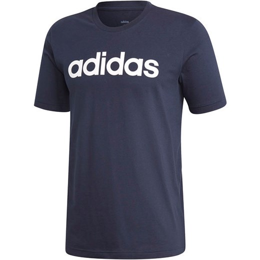 T-shirt męski Adidas z krótkim rękawem niebieski na lato 