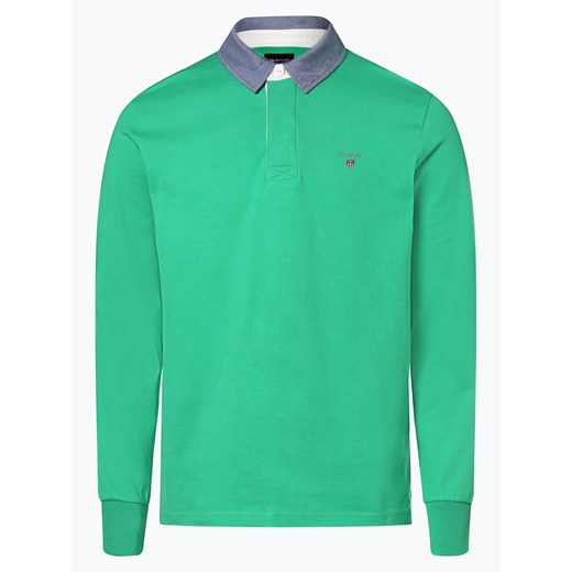 Gant - Męska bluza nierozpinana, zielony Gant  XL vangraaf