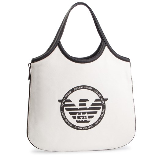Shopper bag Emporio Armani do ręki w stylu młodzieżowym 