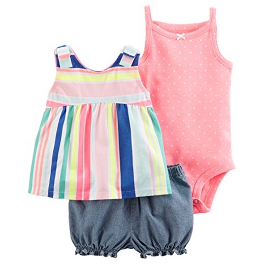 Baby-walz 3-częściowy zestaw tunika bez pasków Arm, body bez rękawów i Shorts, kolor: wielokolorowa