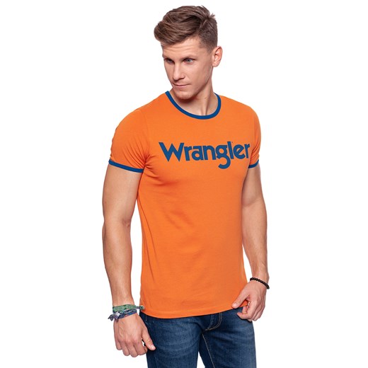 WRANGLER KABEL TEE APRICOT ORANGE W7A76FQT2  Wrangler L okazyjna cena YouNeedit.pl 