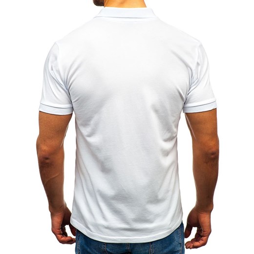 Koszulka polo męska biała Bolf 171221 Denley  S okazja  