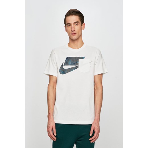 Koszulka sportowa biała Nike Sportswear w nadruki 