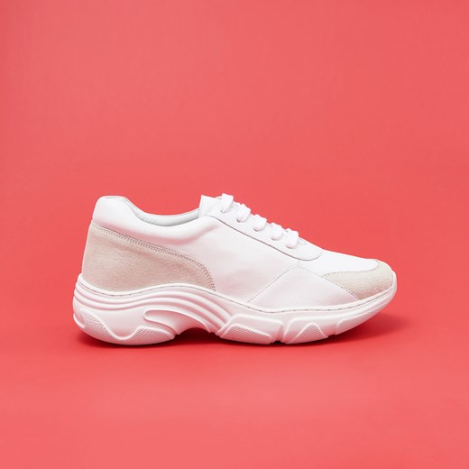 Reserved - Sportowe buty ze skóry - Biały  Reserved 38 