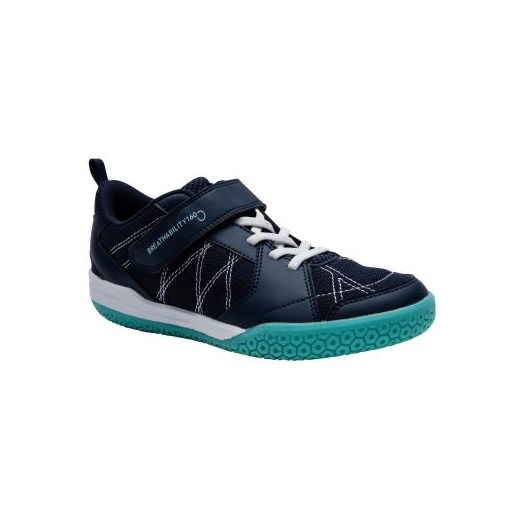 Buty sportowe dziecięce Perfly sznurowane niebieskie z poliestru 