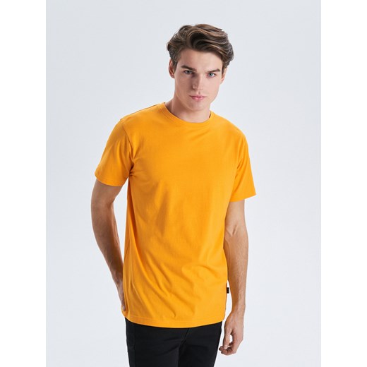 Cropp - Gładka koszulka basic - Żółty Cropp  M 