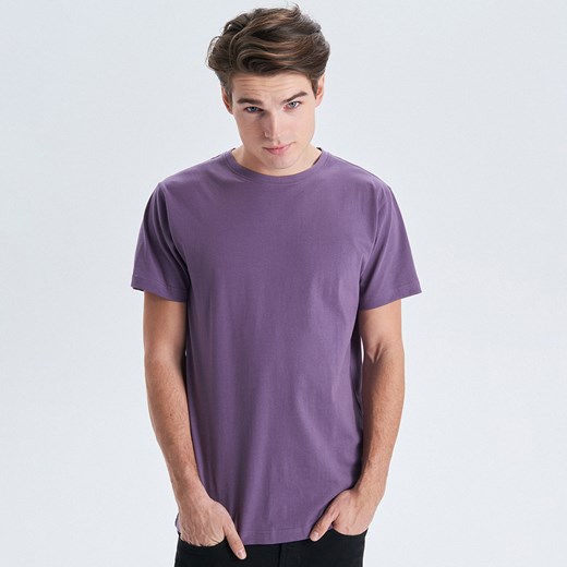 Cropp - Gładka koszulka basic - Fioletowy Cropp  XL 