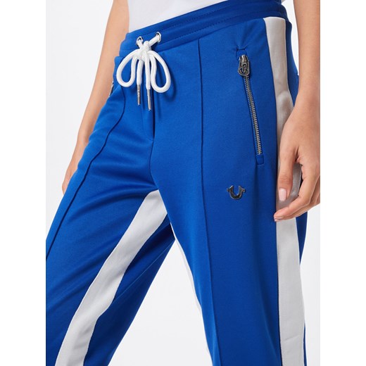 Spodnie sportowe True Religion w paski niebieskie jesienne 