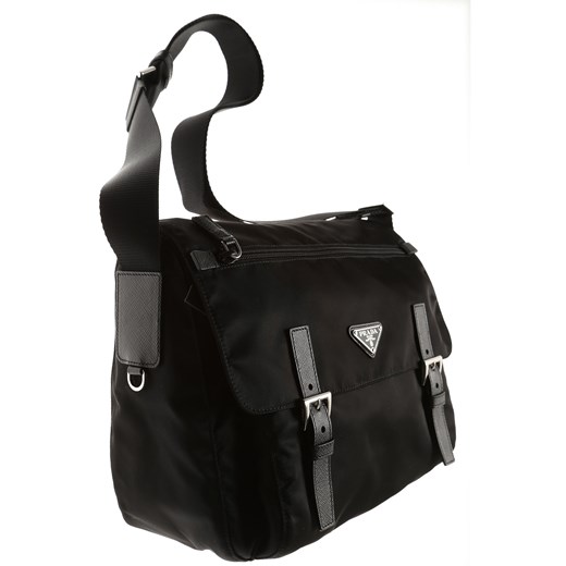 Prada Torba Listonoszka dla Mężczyzn Na Wyprzedaży, czarny, Nylon, 2019