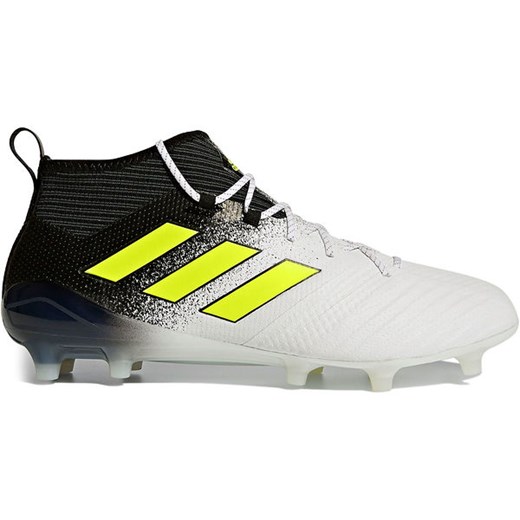 Buty piłkarskie korki ACE 17.1 Primeknit FG Adidas (ftwr white/solar yellow/core black)  Adidas 42 2/3 wyprzedaż SPORT-SHOP.pl 