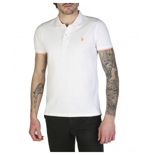 T-shirt męski U.S Polo Assn. biały z krótkim rękawem 