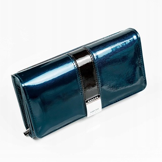 Niebieski portfel damski Lorenti glamour 