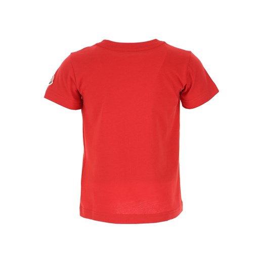 Moncler Koszulka Dziecięca dla Chłopców Na Wyprzedaży, czerwony, Bawełna, 2019, 10Y 12Y