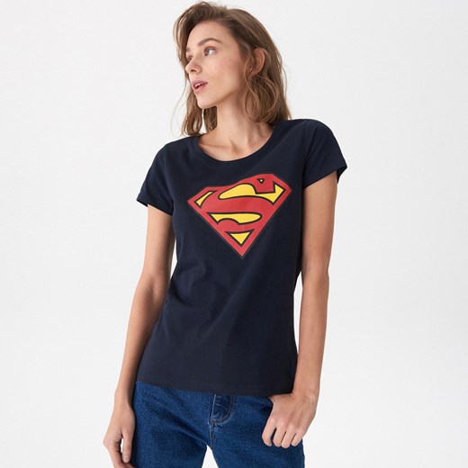 House - T-shirt z nadrukiem Superman - Granatowy  House XL 