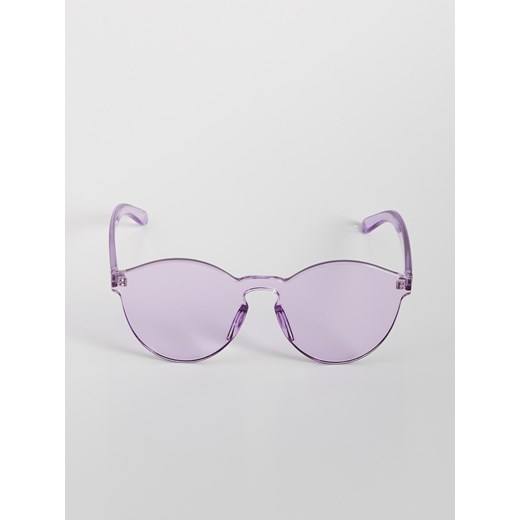 Sinsay - Kolorowe okulary przeciwsłoneczne - Fioletowy Sinsay  One Size 