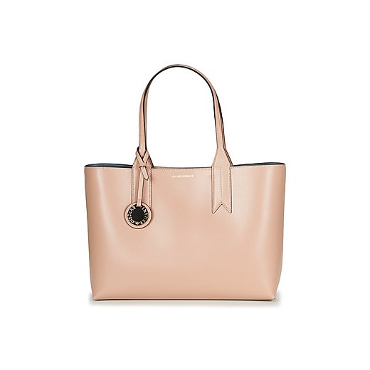 Shopper bag Emporio Armani na ramię różowa 