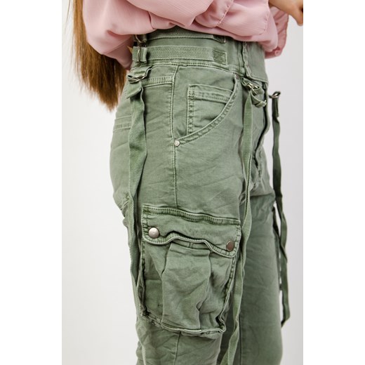 Spodnie damskie Olika w militarnym stylu 