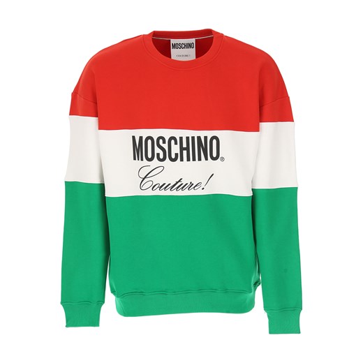 Moschino Bluza dla Mężczyzn Na Wyprzedaży, czerwony, Bawełna, 2019, L XL