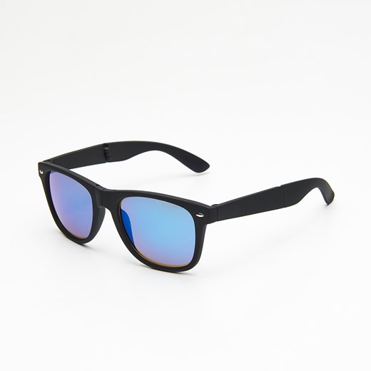 Cropp - Okulary przeciwsłoneczne z etui - Czarny Cropp  One Size 