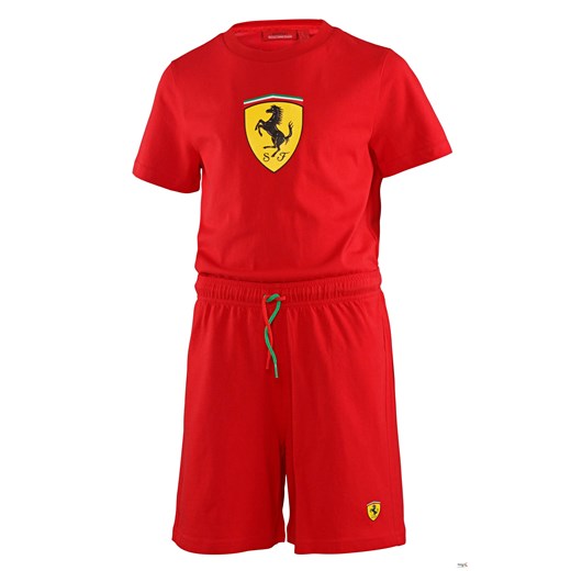 Komplet chłopięcy Scuderia Ferrari F1 bawełniany 