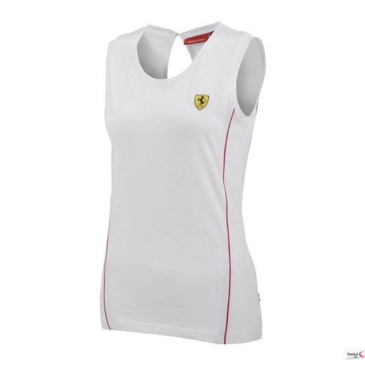 Top sportowy biały Scuderia Ferrari F1 