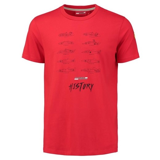 Scuderia Ferrari F1 t-shirt męski z krótkim rękawem czerwony młodzieżowy 