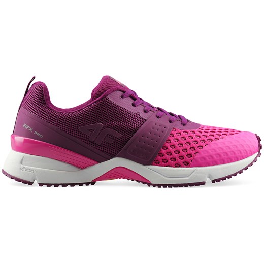 Buty sportowe damskie do biegania bez wzorów1 różowe na wiosnę wiązane 