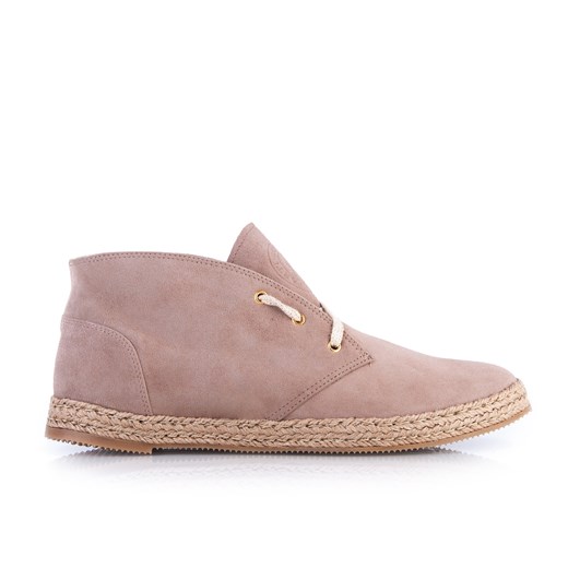 Espadryle cappuccino wiązane