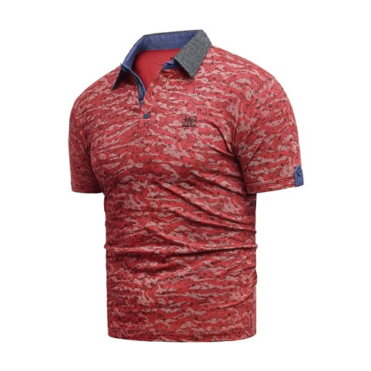 Koszulka polo 5832 - czerwona  Risardi XL 