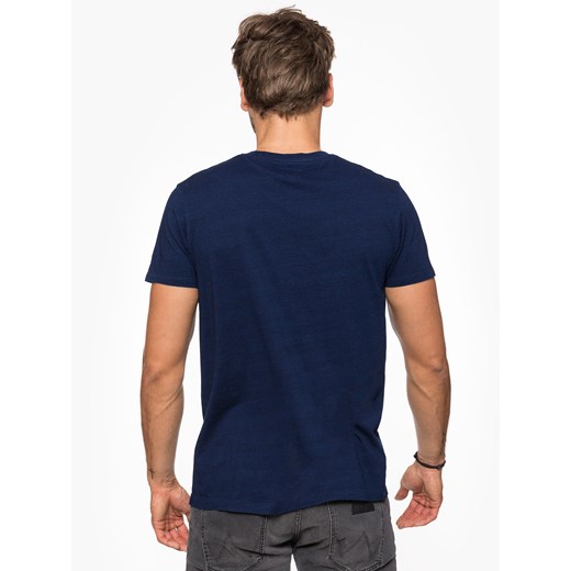 Wrangler t-shirt męski niebieski z krótkim rękawem 