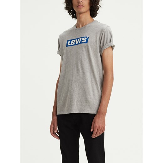 T-shirt męski Levi's szary w stylu młodzieżowym 