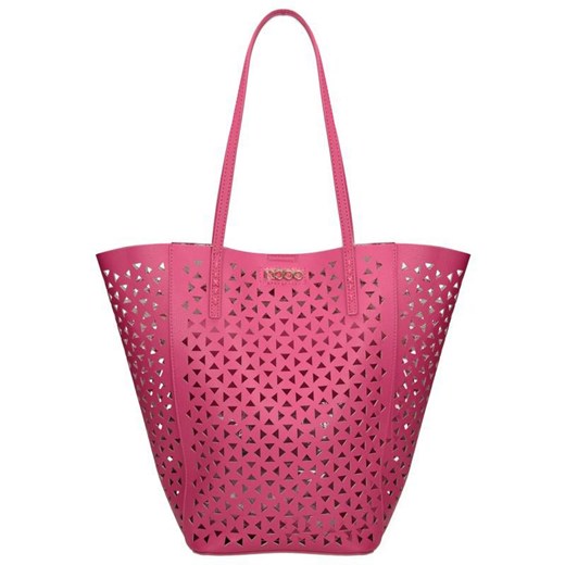 Shopper bag Nobo różowa duża na ramię 