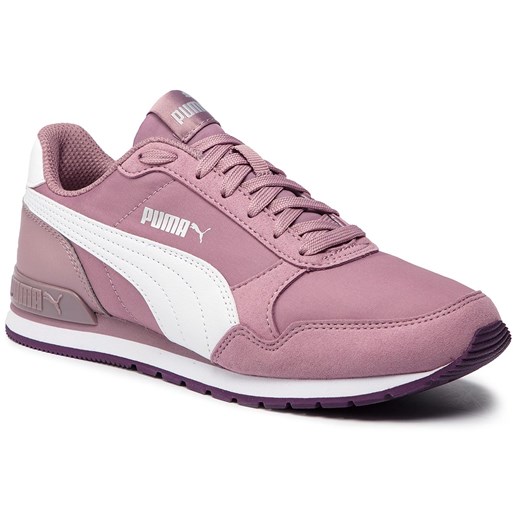 Buty sportowe damskie Puma do biegania różowe wiosenne na płaskiej podeszwie 