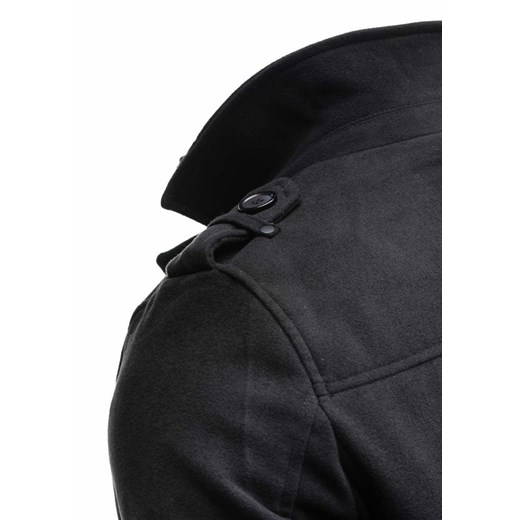 Płaszcz męski czarny Denley 8853C  Denley XL promocyjna cena  