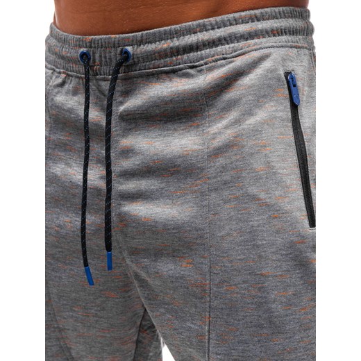 Spodnie męskie dresowe joggery szare Denley Q3854  Denley L okazyjna cena  