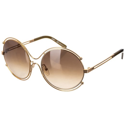 Chloé damskie okulary przeciwsłoneczne złoty, BEZPŁATNY ODBIÓR: WROCŁAW!  Chloé  Mall