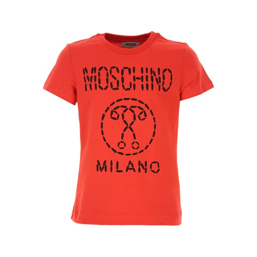 T-shirt chłopięce Moschino z krótkim rękawem letni 