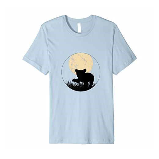 Mały niedźwiadek T-shirt I Pełna Noc Księżyca I Słodki miś I Baby Niedźwiedź