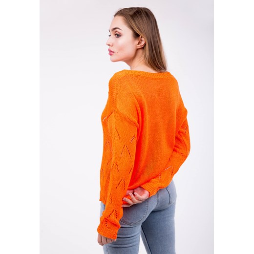 Pomarańczowa sweter damski Zoio 