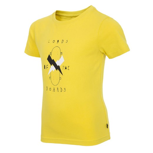 T-shirt chłopięce żółty 4F 